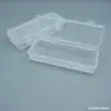 Caja de Plástico PP Rectangular Transparente de 17.5 Caja para Lápices Papelería Caja para Piezas de Ferretería Caja de Empaque Caja de Almacenamiento para Herramientas de Uñas