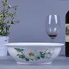 Tigela de cerâmica para uso doméstico, colher, tigela pequena, tigela de arroz, tigela de sopa, tigela de macarrão, prato, prato, louça para combinar gratuitamente, pode ir ao micro-ondas