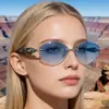 Óculos de Sol Kajila Europeus e Americanos 2026 Nova Moda Gatinho que Muda de Cor para Mulheres, Óculos de Sol Tendência Estilo de Rua para Uso Externo para Mulheres
