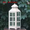 Ornamento Suporte de Vela Romântico Vintage de Ferro Forjado Estilo Europeu, Lanterna de Chão à Prova de Vento, Suporte de Vela, Adereços de Casamento, Lanterna Guia de Caminho