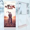Suporte de caixa de luz em liga de alumínio, estante de exposição montada, painel publicitário promocional de chão, suporte de exposição vertical