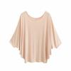 Multi-wear Pure Desire Estilo Em Torno Do Pescoço Crossover Ombro Bat Sleeve T-shirt Das Mulheres Verão Novo Estilo Preguiçoso Fino Sun-proteção Camisa Top