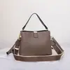 Bolso de Cubo Nuevo de Piel de Vaca de Capa Superior para Viajar Simple Versátil Piel Genuina de Hombro Cruzado a Mano