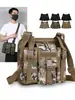 Bolso Cruzado Táctico para Hombre, Bolso de Hombro Grande de Múltiples Bolsillos para Exteriores, Mochila Multifuncional para Hombre de Trabajo y Deportes
