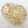 Cesta redonda de madera de bambú hecha a mano cesta de bambú productos de madera caja de almacenamiento caja de té cesta tejida cesta de madera al por mayor en stock