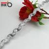Onda S de 3-5 mm dorada y plateada borde curvo con cortina de cintas de encaje ropa de niños accesorios de boda accesorios de ropa DIY