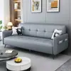 Sofá-Cama Dobrável Tudo-em-Um Dupla Utilização Couro Arranhador de Gato Sofá Apartamento Pequeno Nórdico Sala de Estar Casa de Aluguel Escritório Uso Doméstico