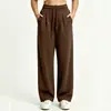 Amazon Europeo y Americano 2026 Nuevo Transfronterizo Otoño/Invierno Casual Color Sólido Cordón Holgado Pierna Ancha Pantalones Deportivos Ropa de Mujer