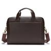 Bolso de mano de cuero para hombre Marent, maletín de piel de vacuno de primera capa, bolso de cuero para portátil, bolso de negocios, venta al por mayor