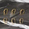 Verano no se desvanece gancho para oreja electrochapado en oro real de 18K para pendientes colgantes con material de accesorios DIY
