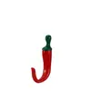 Gran Venta Gancho con Forma de Chile Sin Taladrar Gancho para Ropa Gancho Creativo Gancho para Ropa de Recibidor Montado en Pared Gancho para Llaves