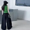 Conjunto de Verão para Meninas 2026 Novo Casual Estilo Coreano para Crianças de Meia-Idade e Mais Velhas Conjunto de Colete com Grafite e Calça Cargo