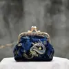 Porta-moedas - Bolsa com Fecho de Patrimônio Cultural Imaterial Kit de Materiais DIY Nova Bolsa Artesanal Estilo Chinês Conjunto Artesanal para Viagem de Estudo Item Padrão