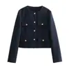 Moda Europeia e Americana Transfronteiriça Aliexpress Ins Venda Quente Blazer Curto com Gola Reversível