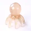 Peine Masajeador de Pulpo, Peine Meridian de Pulpo, Masajeador del Cuero Cabelludo, Terapia de Puntos de Acupuntura de la Cabeza, Peine Meridian, Masaje Gua Sha