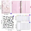A6 Padrão de Tecido Orçamento em Dinheiro Planejador de Alto Valor Transfronteiriço Caderno de Folhas Soltas Fábrica Em Estoque Etiquetagem de Peça Única Dropshipping