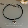 Colar Choker Carta Pura Desejo Cd para Mulheres, Corrente Clavicular com Design de Nicho, Gargantilha Choker Elegante