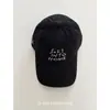 Boné de Baseball Bordado com Letra Estilo Luo Yuxiao para Mulheres, Novo Boné de Topo Macio com Aba Curva 2026 Primavera para Homens, Faz o Rosto Parecer Menor