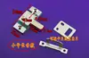 Cerradura de resorte sin marco para balcón Cerradura de perno de resorte para puerta corrediza de baño Aleación de aluminio Puerta y Ventana Puerta corrediza central Ventana corrediza Cerradura de perno de avión