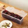 Caja de Almacenamiento de Especias de Cocina Japonesa Seis Compartimentos Pimienta de Sichuan Anís Estrellado Canela Frascos de Especias Divididos con Tapas Caja Sellada a Prueba de Polvo