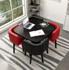 Mesa de Recepção Simples e Combinação de Cadeiras Mesa de Negociação Recepção de Loja Comercial Mesa e Cadeira Mesa Redonda Pequena para Lazer de Escritório