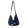 Bolsa Denim 2021 Outono Nova Lona Grande Capacidade Bolsa de Ombro Classe Estudante Universitário Bolsa Escolar Estilo Literário Bolsa Feminina