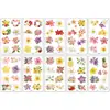 Venta al por mayor de nuevas pegatinas de tatuaje impermeables, pegatinas de tatuaje de flores de dibujos animados, pegatinas impermeables para la cara de recompensa para jardín de infantes en stock