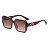 Gafas de Sol de Alta Gama Transfronterizas para Hombres y Mujeres, Gafas de Montura Grande de Moda Europea y Americana con un Toque de Alta Gama, Adecuadas para Fotografía Callejera al Aire Libre, Modernas y Versátiles