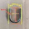 Gancho de Soldadura de Anillo en U de Hierro Sólido, Doblado de Barra de Hierro con Forma de Arco Semicircular, Gancho de Hebilla en U, Doblado de Barra de Oreja de Elevación