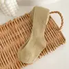 Leggings Femininos Primavera e Outono Cor Sólida Listras Verticais Meias Infantis Cor Doce Leggings de Bebê Fabricante Atacado