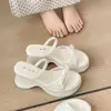 Chanclas de Cuña Antideslizantes de Suela Gruesa de Gama Alta para el Verano 2026 Sandalias de Tacón Alto Versátiles de Suela Suave para Mujer