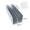 Disipador de calor de perfil de aluminio Amplificador de potencia electrónico Radiador de placa base Router de alta potencia Bloque de disipación de calor de aletas densas de grado industrial