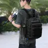 Bolsa para señuelos de pesca al aire libre transfronteriza, mochila táctica de doble uso de gran capacidad, bolsa ligera para viajes de montañismo
