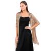 Explosões Transfronteiriças Xale de Seda Dourado e Prateado Lenço Plano Noiva Madrinha Baile Festa de Casamento Vestido de Noite Xale Feminino