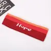 Diadema Deportiva de Color Sólido Popular Transfronteriza Europea y Americana de Amazon Diadema de Punto Rayada para Yoga Pañuelo para la Cabeza Ancho de Alta Elasticidad