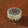 Caja de Almacenamiento Pequeña de Lata Lata para Té de Flores Lata de Hojalata Caja de Dulces de Pera Molida Frasco para Velas de Incienso Caja de Recuerdo