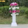 Nuevo guía de camino de flor de carretera de 42 cabezas columna romana de boda guía de camino columna romana de plástico estilo boda cesta de flores para celebración de inauguración