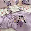 Colcha de Verão de Algodão Nuvem de Alta Densidade com Estampa de Desenho Animado, Macia e Amiga da Pele, Colcha Respirável para Ar Condicionado, Colcha Refrescante de Verão para Dormitórios Estudantis e Uso Doméstico