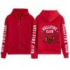 Sudadera Nueva de Stranger Things Temporada con Estampado de Stranger Things 4, Con Capucha, Corte Holgado, Cierre de Cremallera, Marca de Moda