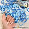 Cuerda para el pelo de color dopamina para niños, cola de caballo, no se cae, cuerda para la cabeza, no daña el pelo, goma elástica, para mujer, DIY, cuerda tejida a mano