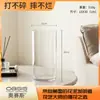 Vaso Anti-Queda de Acrílico para Hidroponia, Arranjo de Flores, Bambu da Sorte, Vaso Reto Transparente de Acrílico para Flores Frescas, Decoração para Sala de Estar, Pequeno