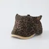 Nuevo gorro con orejeras de estampado de leopardo, gorro de otoño para exteriores para niños, gorro para niño de 5 años, boina linda de dibujos animados, estilo transfronterizo