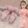 Sandalias de Princesa Elsa para Niñas 2025 Nuevo Verano Suela Suave Antideslizantes Zapatos de Cristal para Niñas Pequeñas