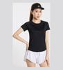Top de yoga ajustado Lulu para mujer, de verano, para fitness, deportivo, de manga corta, para correr, deportivo, de manga corta.