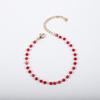 Pulseira de Aço Inoxidável com Cristal 4mm Corrente de Contas Feita à Mão Corrente de Cristal Feita à Mão Acessórios de Vestuário Joias Versátil
