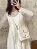 Bolso Pequeño Cuadrado Estilo Coreano para Mujer Bolso Cruzado Estructurado de Diseño de Nicho de Alta Gama Bolso de Hombro Único de Moda Versátil Estilo Nuevo para Mujer