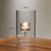 Suporte de vela de vidro de estilo europeu criativo elegante transparente à prova de vento suporte de vela quente romântico à luz de velas jantar decoração de casa