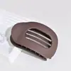 Nuevo Pinza para el Cabello Ovalada Plana Transfronteriza para la Parte Trasera de la Cabeza, Diseño de Arco Curvo, Elegante Pinza de Tiburón