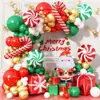 Paquete de Globos de Navidad 2026 Película de Aluminio Combinación de Globos de Látex Decoración Escena Montaje Atmósfera Globos para Fiesta