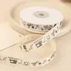 Cinta de Algodón Tejida con Letras Retro para Empaque de Caja de Regalo para Pastel de Cumpleaños Banda para Atar Lazo Decorativo de Recuerdo Hecho a Mano Cinta Tejida